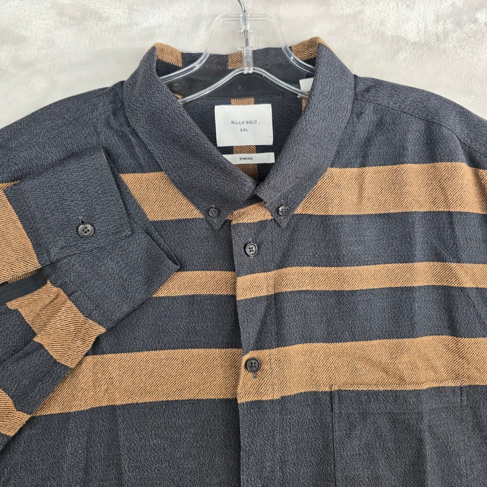 Billy Reid Men's XXL Long Sleeve Button Down Standard Fit Striped Shirt‎